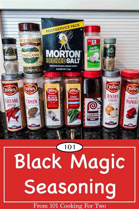 Enhancing dishes with a touch of black magic seasoning